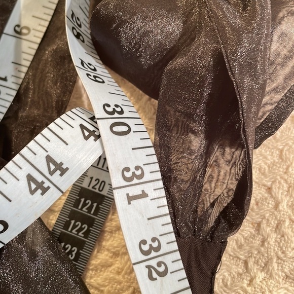 Thirty Thirty LA Black Sheer Lined Poly Sheer Halter Bodysuit Size S - Picture 8 of 11